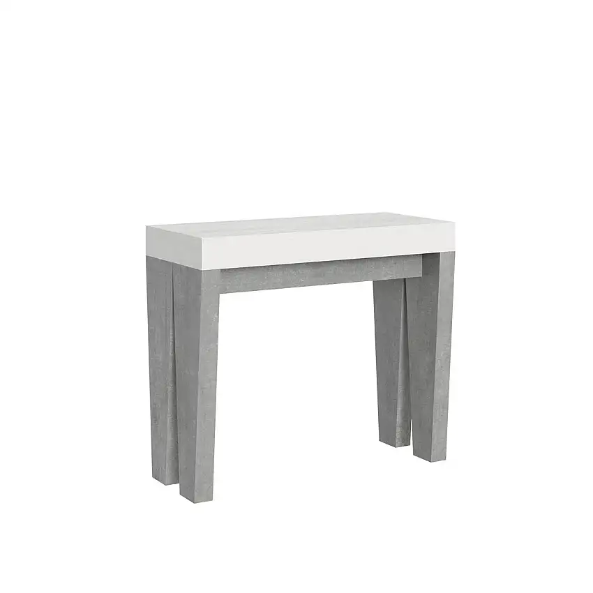 consolle-allungabile-90-196-spimbo-piano-bianco-struttura-cemento-1