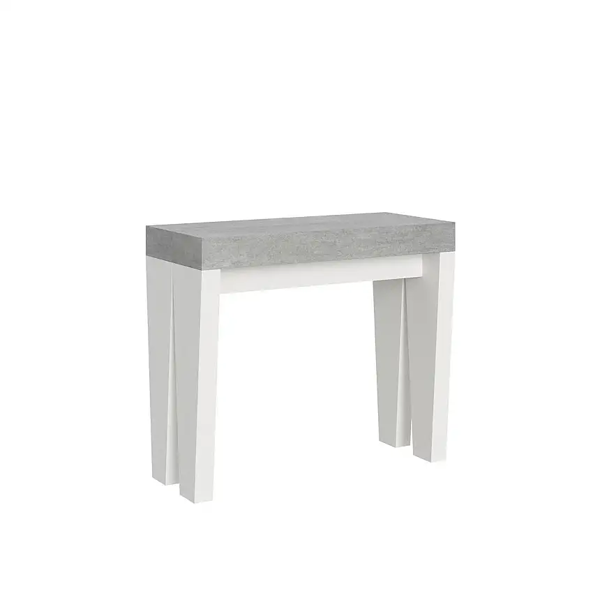 consolle-allungabile-90-196-spimbo-piano-cemento-struttura-bianco-1