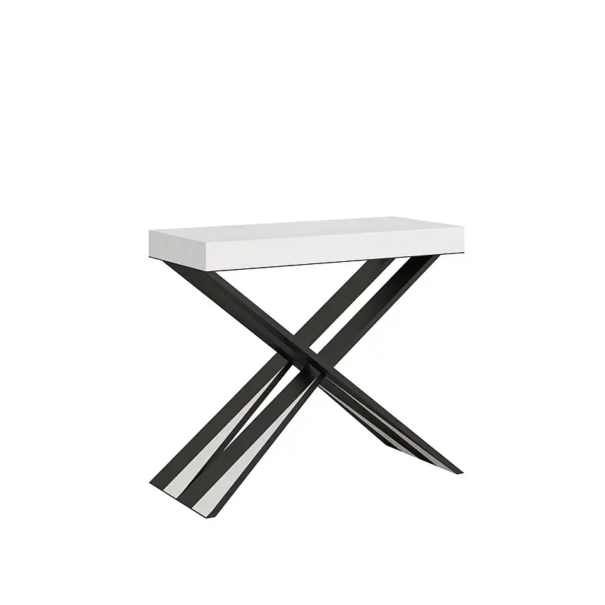 consolle-allungabile-diago-90-300-bianco-telaio-antracite-1