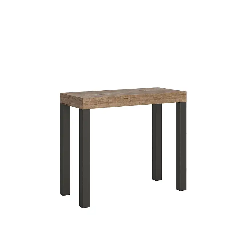 consolle-allungabile-everyday-90-196-quercia-telaio-antracite-1
