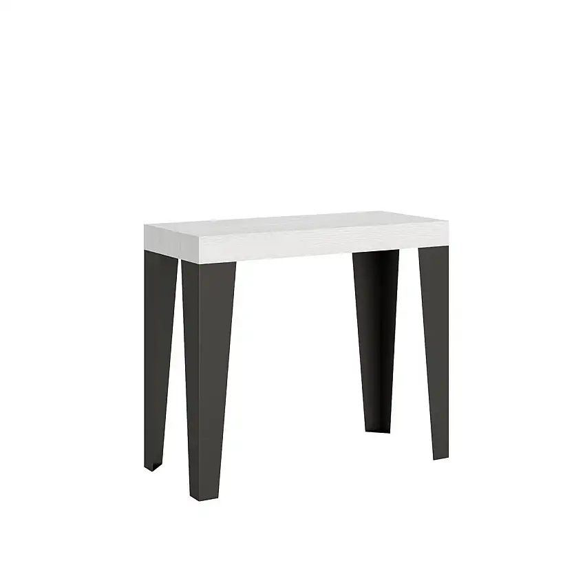 consolle-allungabile-flame-90-300-bianco-telaio-antracite-1