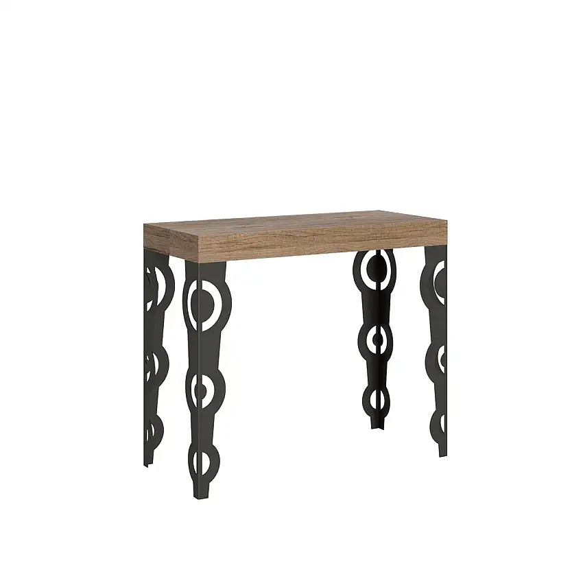consolle-allungabile-karamay-90-300-quercia-telaio-antracite-1