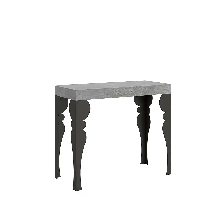 consolle-allungabile-paxon-90-196-cemento-telaio-antracite-1