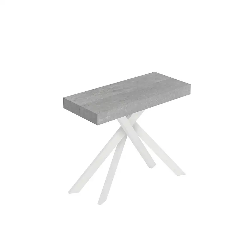 consolle-allungabile-saki-90-300-cemento-gambe-bianche-1