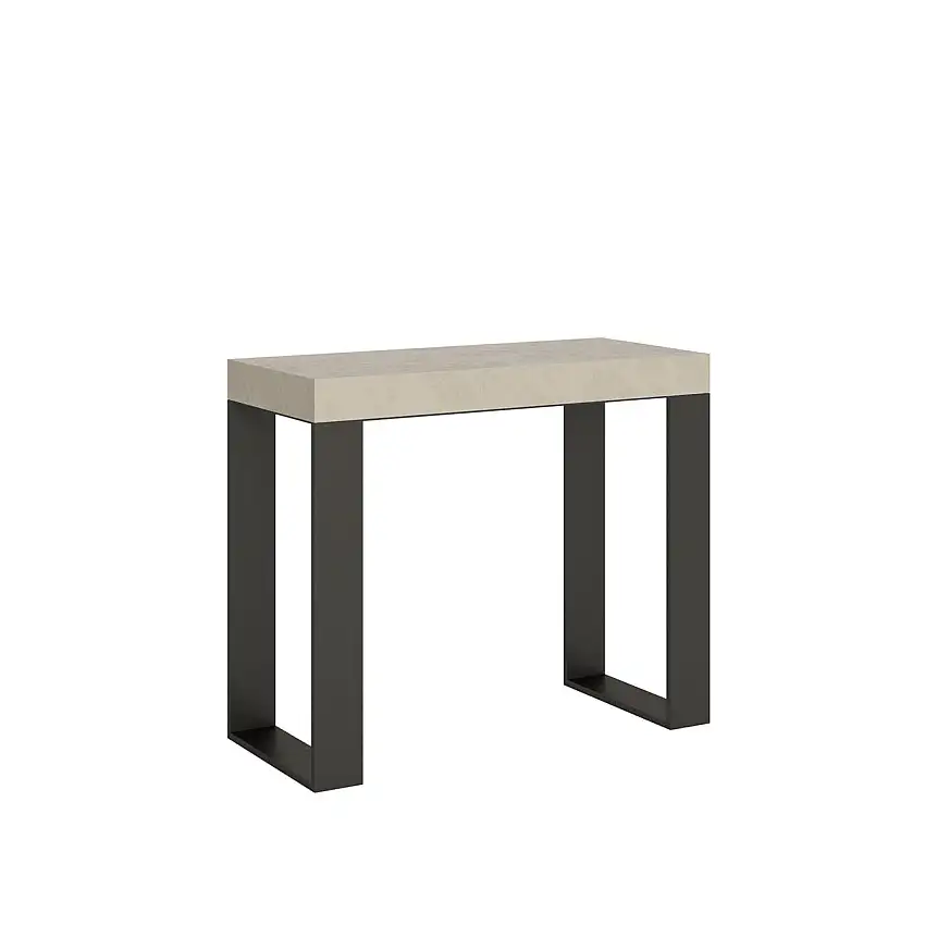 consolle-allungabile-tecno-90-300-cashmere-telaio-antracite-1