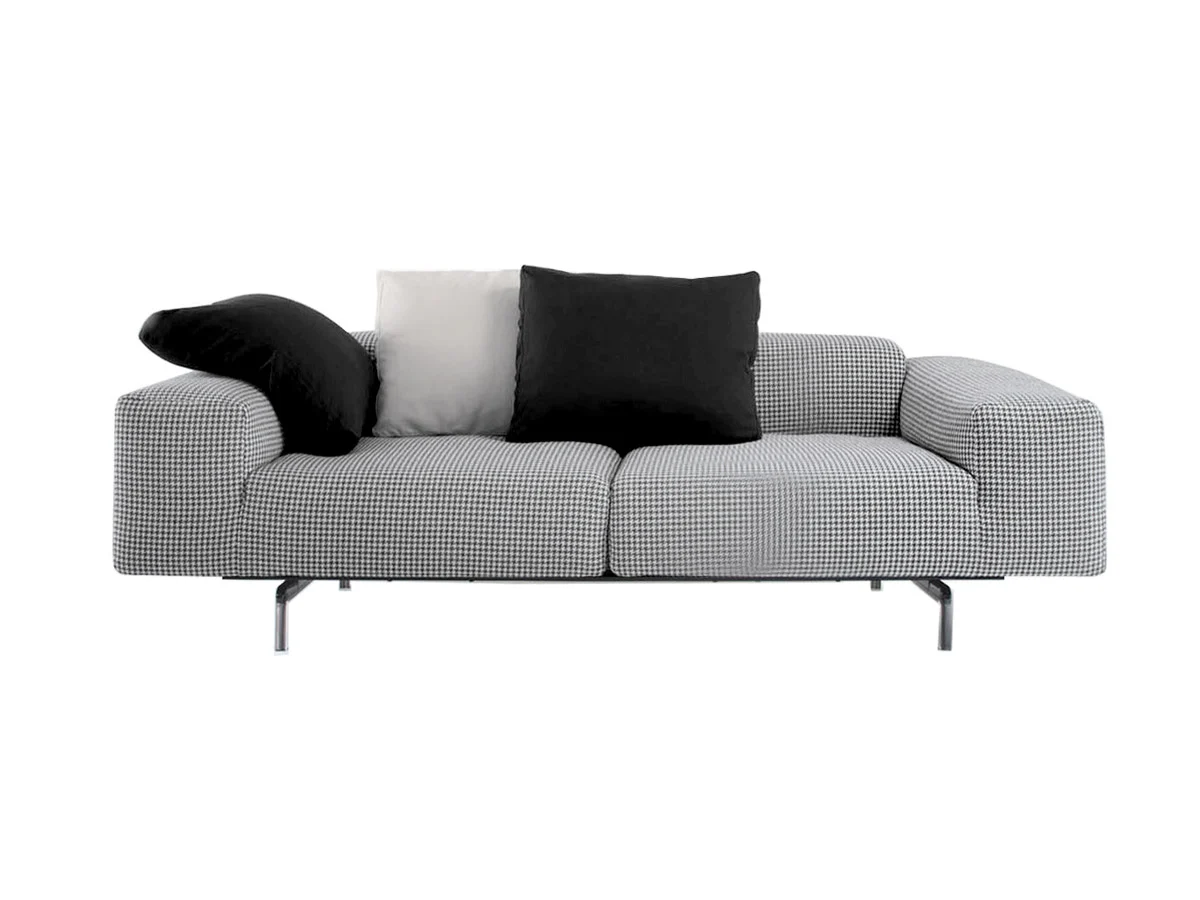 largo-sofa-2-seater-pied-de-poule-black-kartell-1