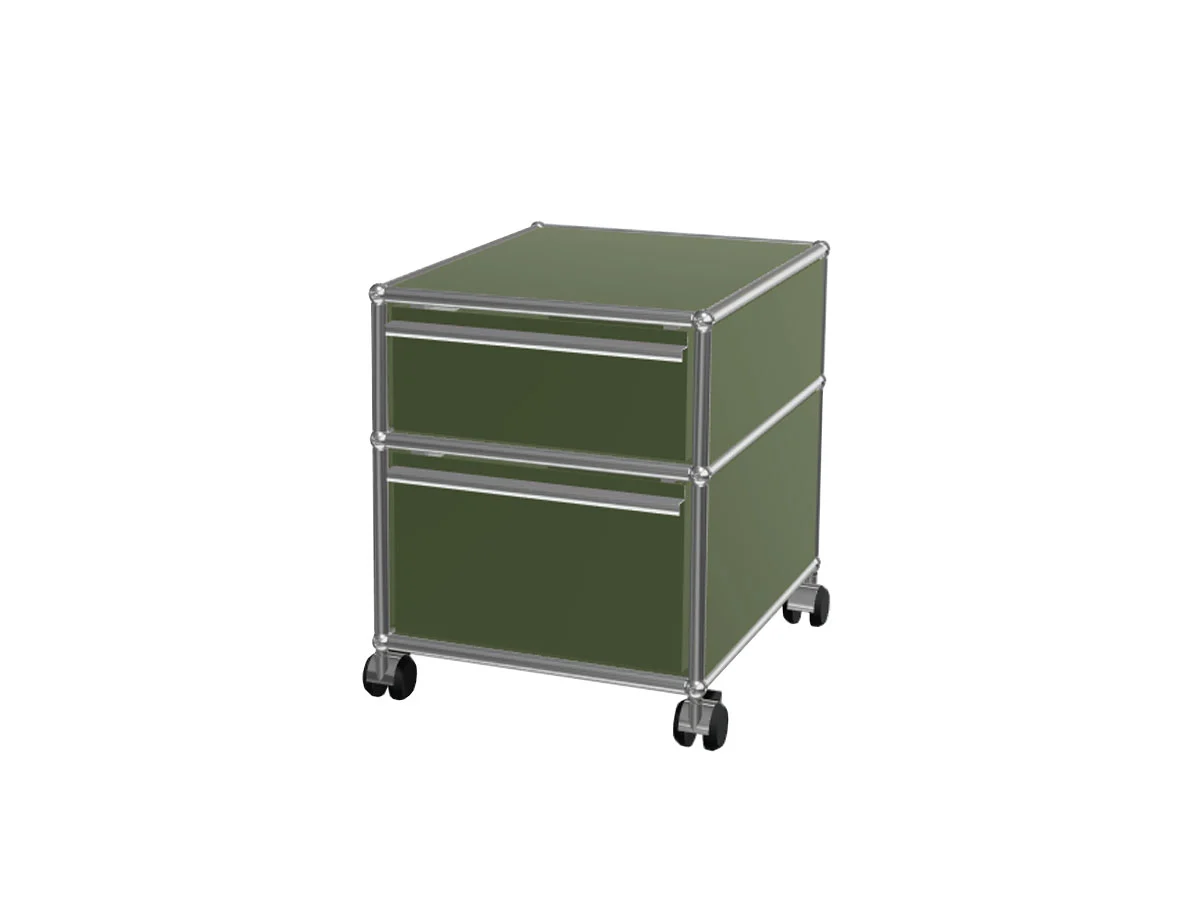usm-drawers-trolley-green-olive-1